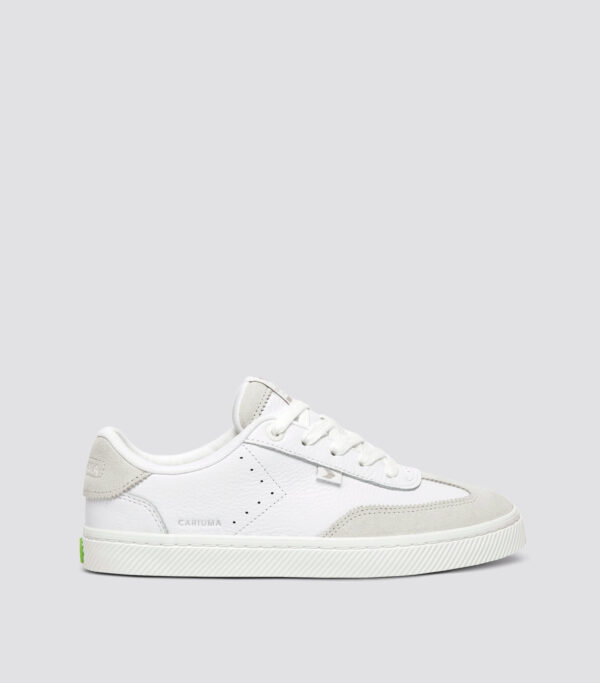TOCA White Premium Leather Smoke White Suede Sneaker