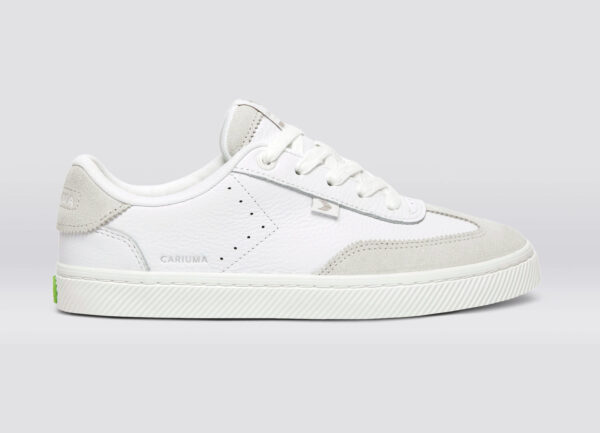 TOCA White Premium Leather Smoke White Suede Sneaker - Image 3