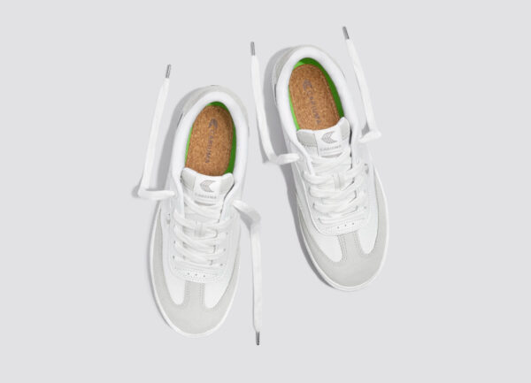 TOCA White Premium Leather Smoke White Suede Sneaker - Image 9