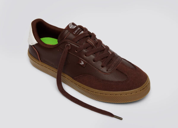 TOCA Coffee Brown Diamond Leather Brown Suede Sneaker - Image 4