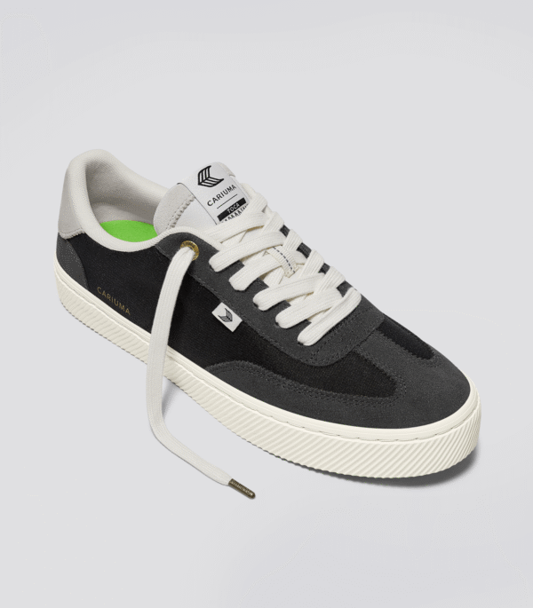 TOCA Ash Grey Suede Black Nylon Sneaker - Image 2