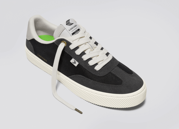 TOCA Ash Grey Suede Black Nylon Sneaker - Image 4