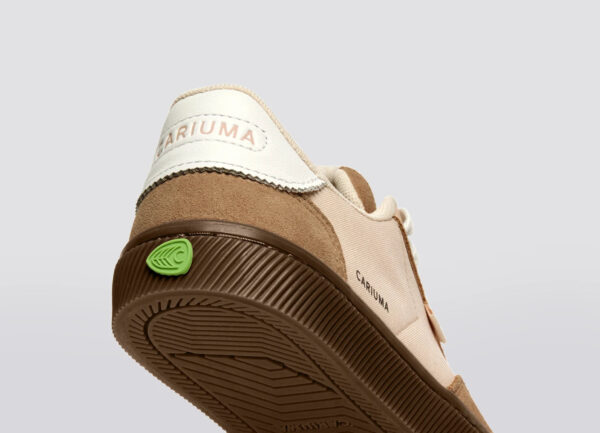 TOCA Teak Light Cream Nylon Latte Suede Sneaker - Image 6
