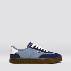 TOCA Teak Mirage Blue Nylon Bright Navy Suede Sneaker