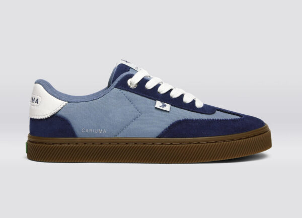 TOCA Teak Mirage Blue Nylon Bright Navy Suede Sneaker - Image 3