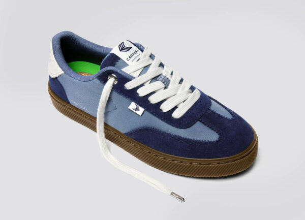 TOCA Teak Mirage Blue Nylon Bright Navy Suede Sneaker - Image 4