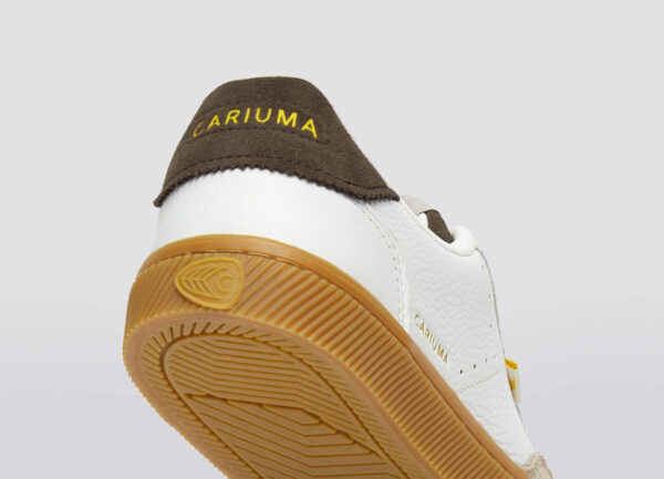 TOCA Gum White Premium Leather Plaza Taupe Suede Dark Khaki Sneaker - Image 9