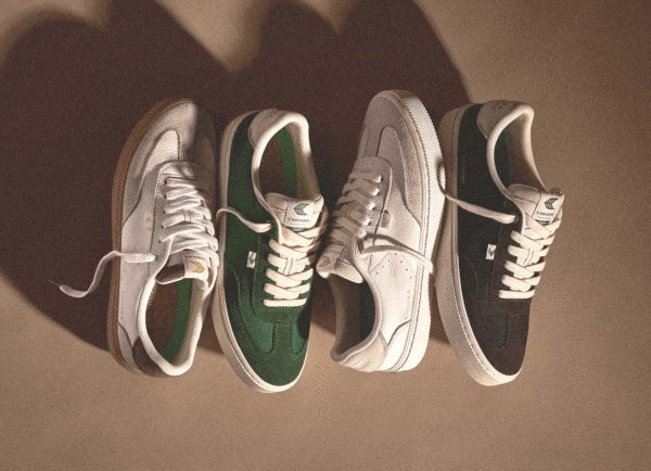TOCA White Premium Leather Vintage White Suede Metallic Gold Sneaker - Image 5